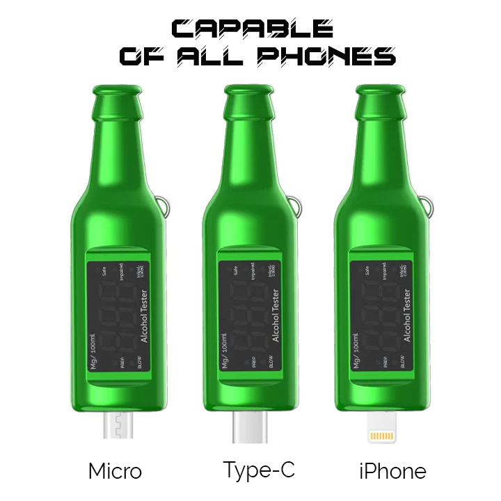 iRosesilk DRIVE SAFE Portable Mobile Breathalyzer Keychain