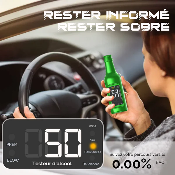 iRosesilk Porte-cls Alcootest Portable