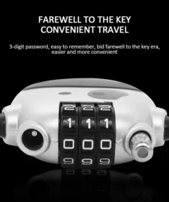 Adjustable cable security combination lock