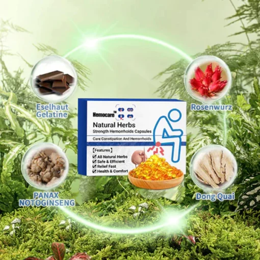 Hemocare™ Pflanzliche Stärke Hämorrhoiden-Kapseln - kuva 6