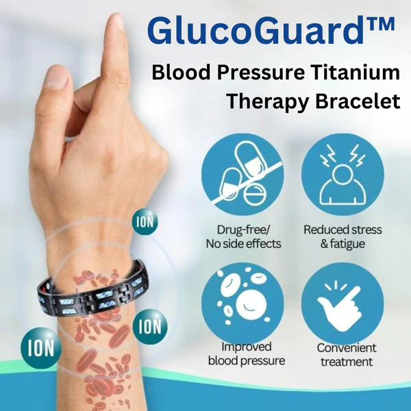 HealthGuard Blood Pressure Titanium Therapy Bracelet