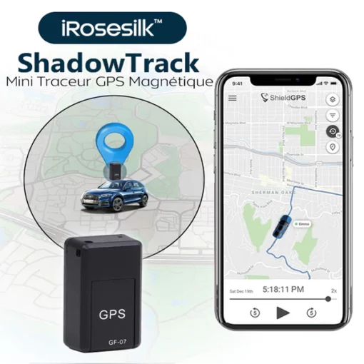 iRosesilk™ Mini Traceur GPS Magnétique ShadowTrack