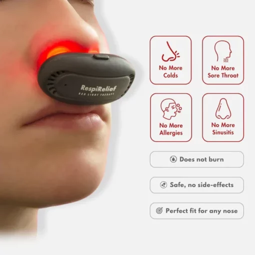 Oveallgo™ RespiRelief Ultimate Red Light Nasal Therapy Instrument