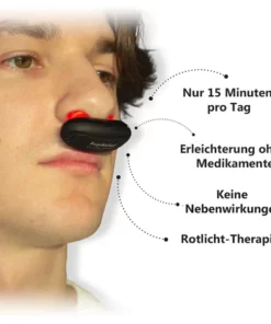 Alternative view of Fivfivgo™ RespiRelief Rotlicht Nasaltherapiegerät