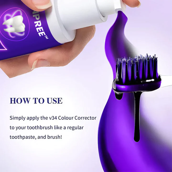 UNPREE™ NEW V34 Toothpaste Purple Color Corrector - Image 5