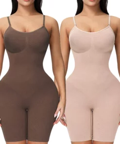 Seamless Adjustable Straps Shaping Full BodySuit