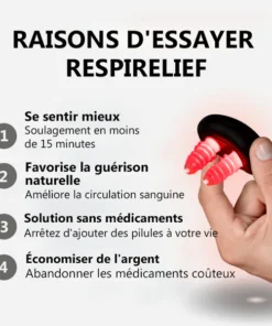 Oveallgo™ Instrument de Thérapie Nasale à Lumière Rouge RespiRelief