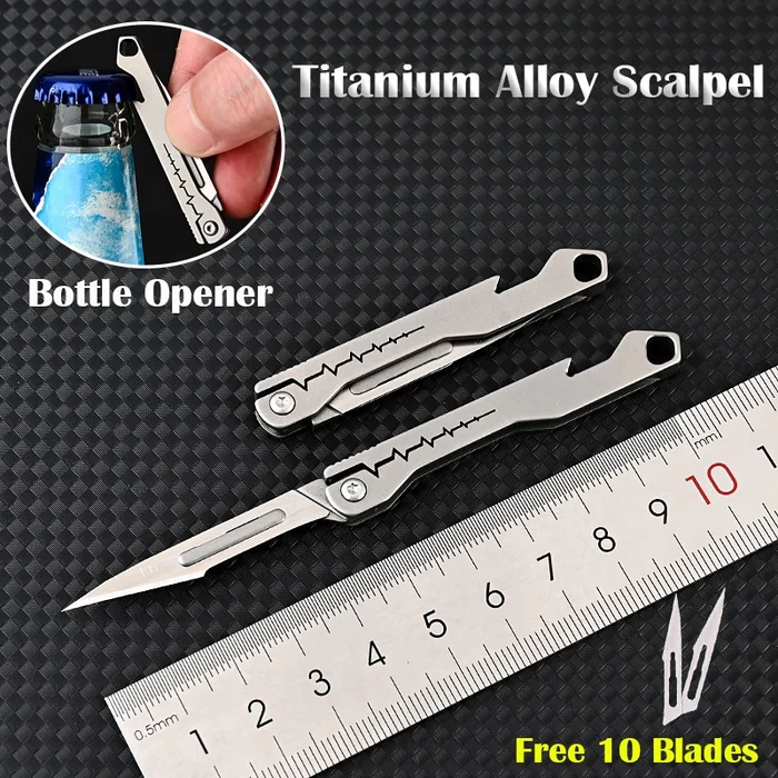 EDC džepni nožić sa 10 kom zamjenjivih oštrica - Slika 2