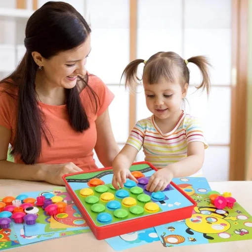 Button Art Toys for Toddlers