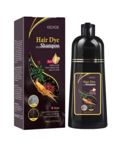 Black Hair Dye Shampoo Instant 3 in 1-100% Grey Coverage