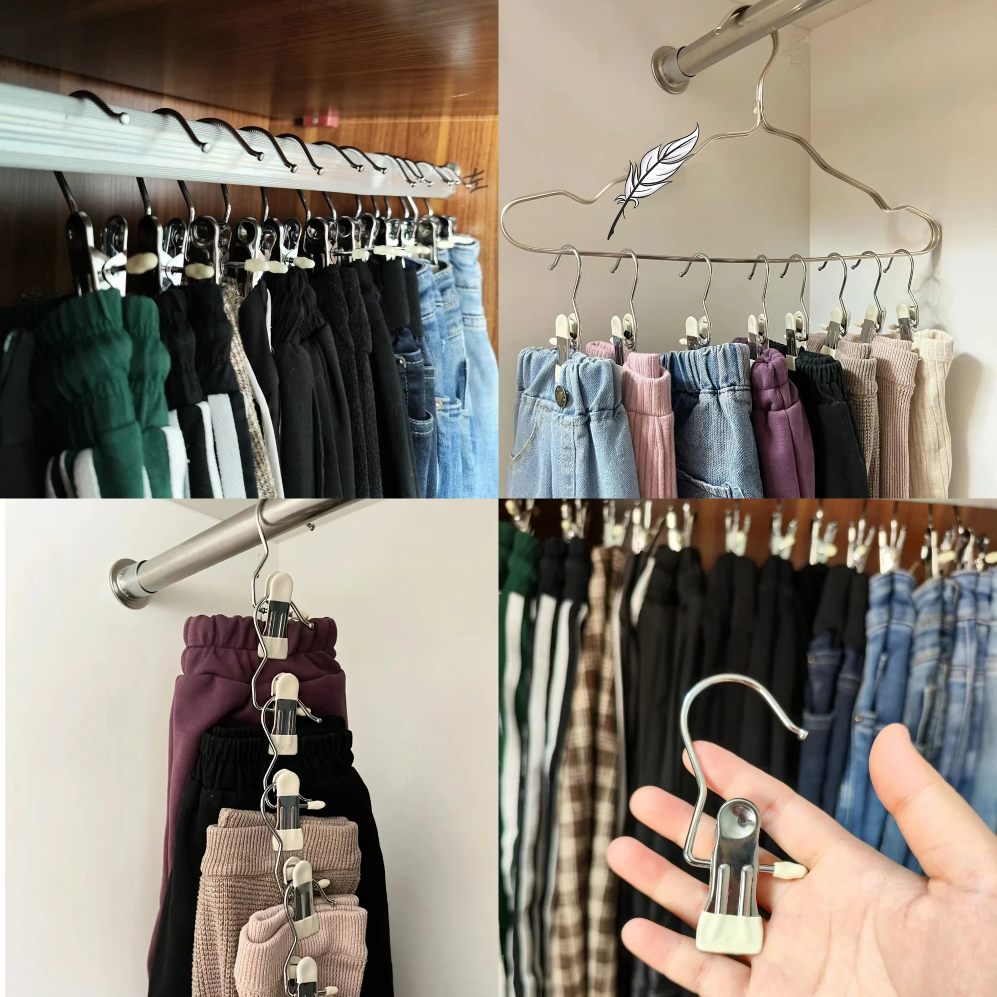 Anti-Rust Clip-Space Saving Clothespin Hook - Image 18