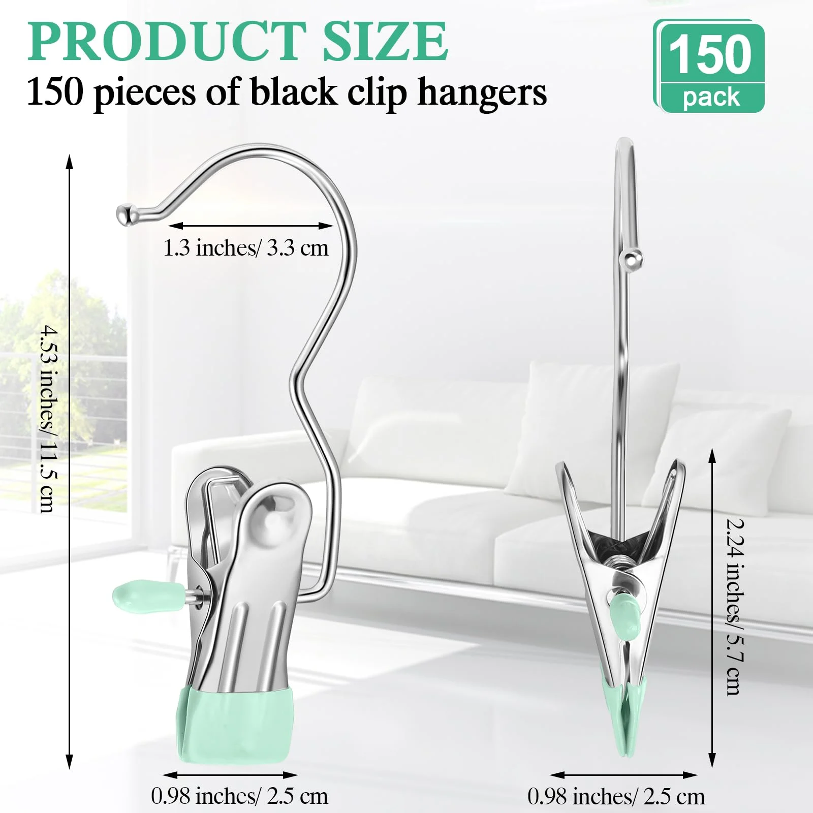 Anti-Rust Clip-Space Saving Clothespin Hook - Image 17