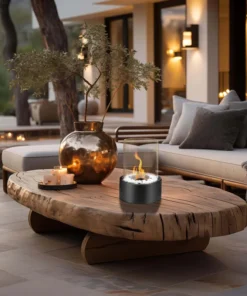 Alternative view of Indoor/Outdoor Portable Tabletop Fire Pit