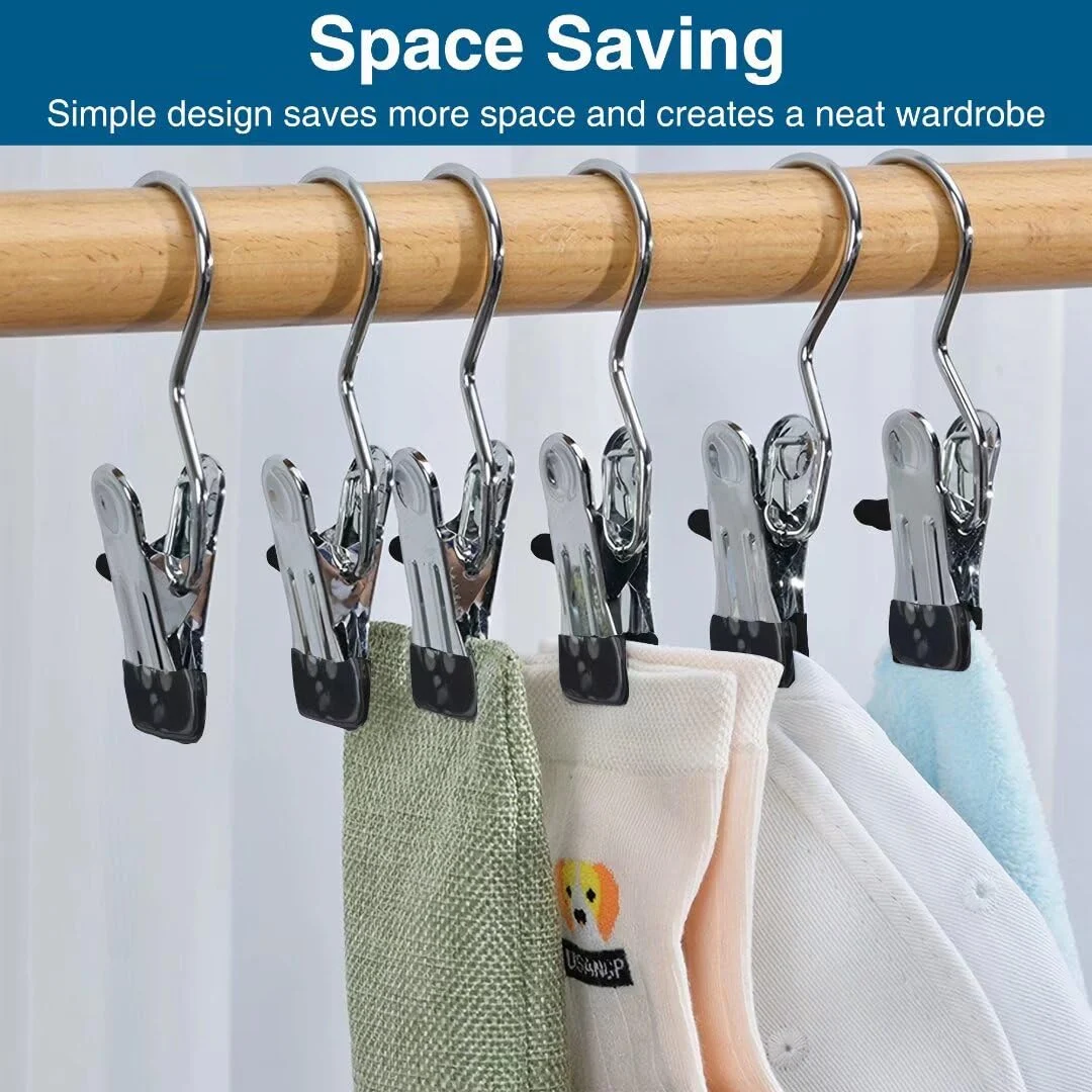 Anti-Rust Clip-Space Saving Clothespin Hook - Image 11