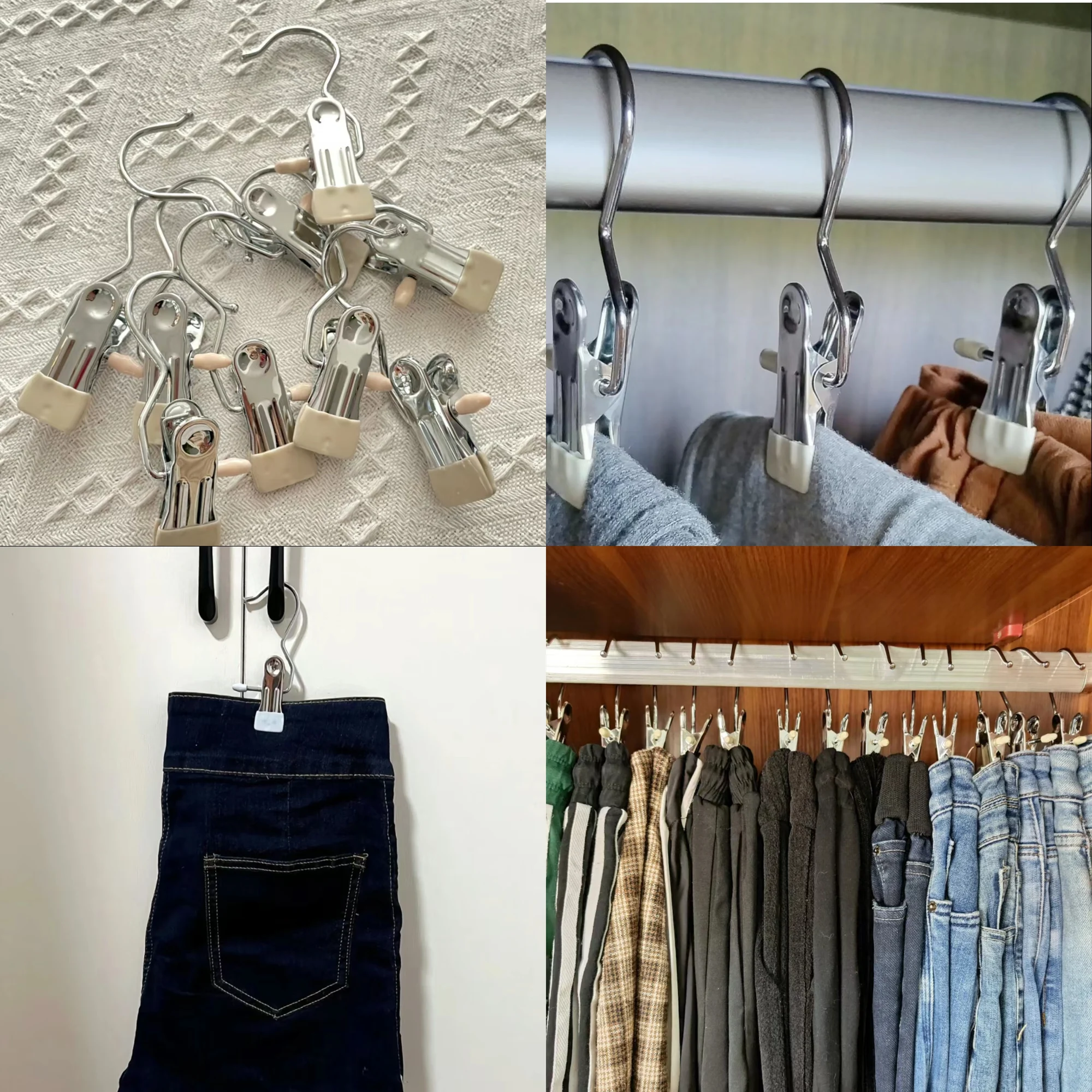 Anti-Rust Clip-Space Saving Clothespin Hook - Image 8