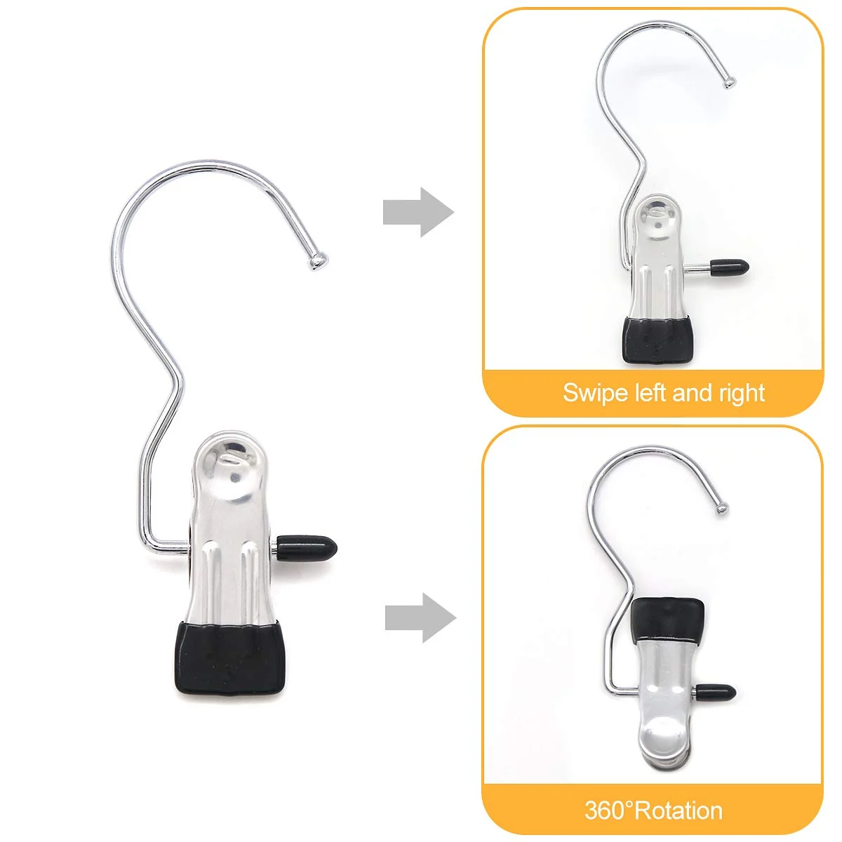 Anti-Rust Clip-Space Saving Clothespin Hook - Image 7