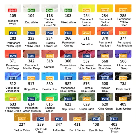 Artists' Oil Color Paint - Excellent Wood Box Set - Image 3