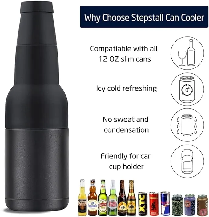 Beer Bottle and Can Cooler with Beer Opener - Image 26