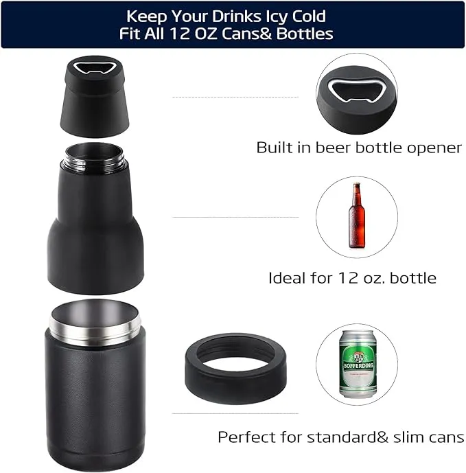 Beer Bottle and Can Cooler with Beer Opener - Image 22