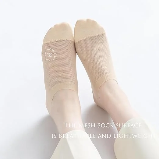 Ultra Thin Liner Socks Non Slip ComBed Cotton No Show Socks - Image 9