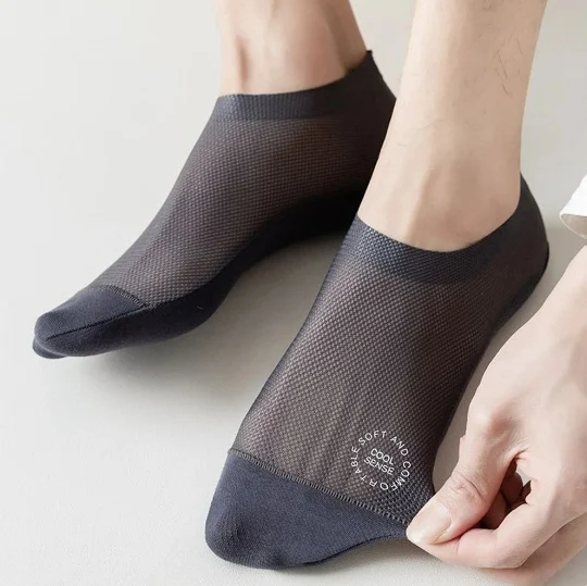 Ultra Thin Liner Socks Non Slip ComBed Cotton No Show Socks - Image 7