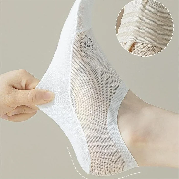 Ultra Thin Liner Socks Non Slip ComBed Cotton No Show Socks - Image 4