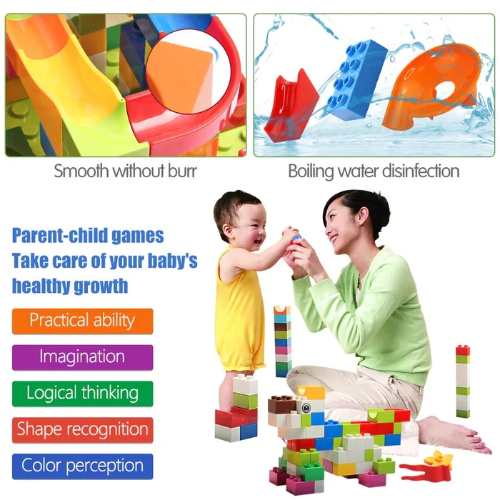 Marble Run Building Blocks Toy - Image 3