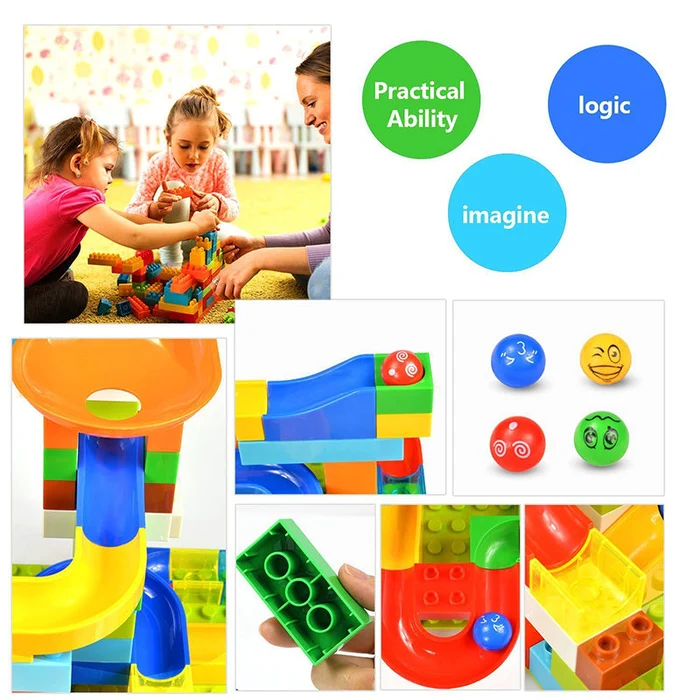 Marble Run Building Blocks Toy - Image 4