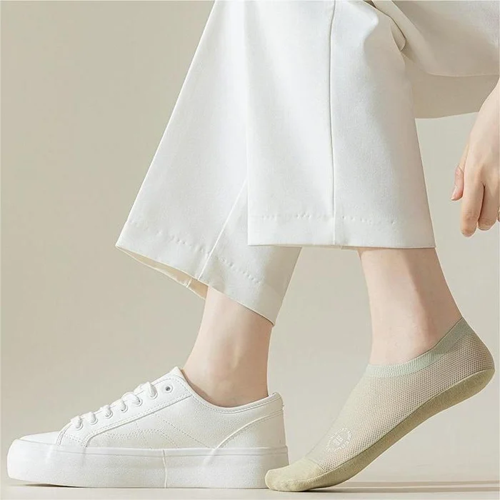 Ultra Thin Liner Socks Non Slip ComBed Cotton No Show Socks - Image 5