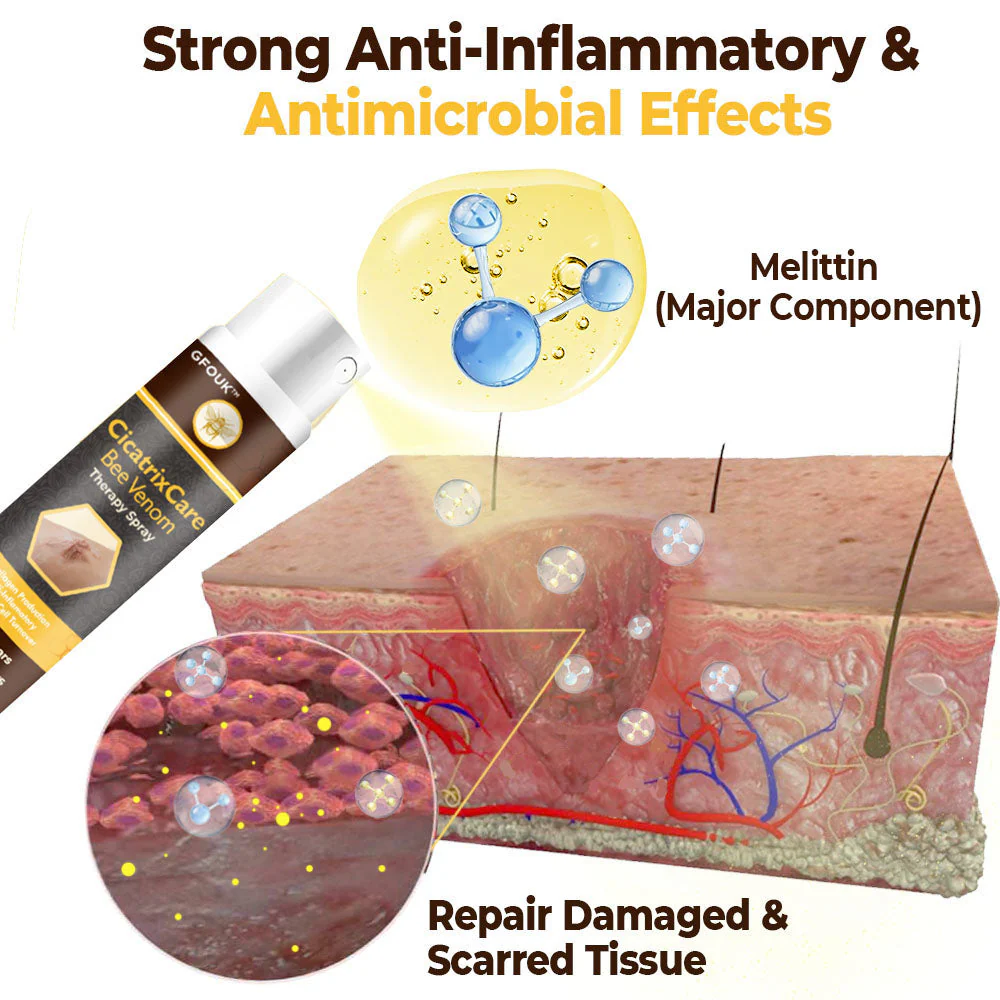 GFOUK ™ CicatrixCare Bee Venom Therapy Spray - Ìomhaigh 11