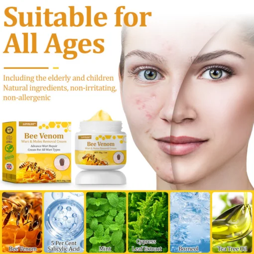LOVILDS™ TagCure Bee Venom Wart & Moles Removal Cream - Image 10