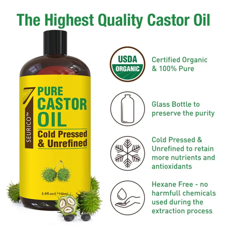 Seurico™ Pure Cold-Pressed Organic Castor Oil - Image 4