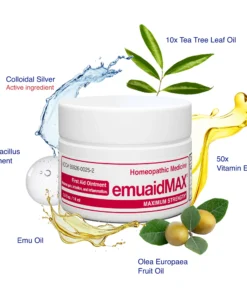 Fast, reliable relief for hemorrhoids is provided by EMUAIDMAX® First Aid Ointment.