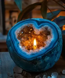 2025 New Aura Crystal Candle