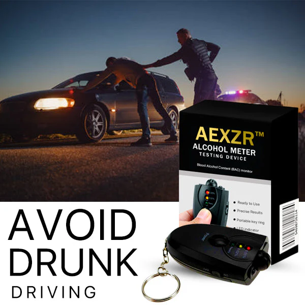 Kontrolearje jo alkoholnivo's mei it AEXZR™ Alcohol Meter Testing Device foar gemoedsrêst.