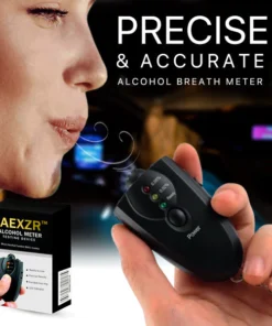 Avoid legal consequences with the AEXZR™ Alcohol Meter Testing Device’s accurate results.