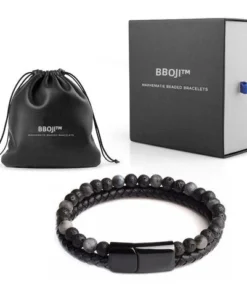 Feel the transformation with BBOJI™ Natural Agate Stone Leather Beaded Bracelet for improved health, detoxification, and weight loss.
