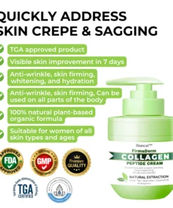 Biancat™ FirmaDerm Collagen Peptide Cream is ideal for dry, sagging skin.