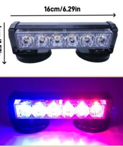 With its magnetic base, the Car Strong Magnetic Flash Light securely attaches to metal surfaces for hands-free use.