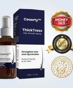 Ceoerty™ ThickTress Hair Growth Spray helps maintain strong, healthy hair.