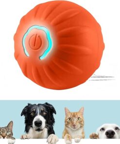 Enhance your dog's playtime with the interactive Chewie Viral Bouncing Ball, featuring smart activation.