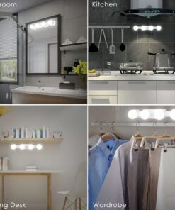 Cordless LED Makeup Light – Provides warm and cool light options for any occasion.