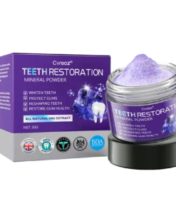 Cvreoz® Teeth Restoration Mineral Powder helps repair cavities and reduce tooth decay.