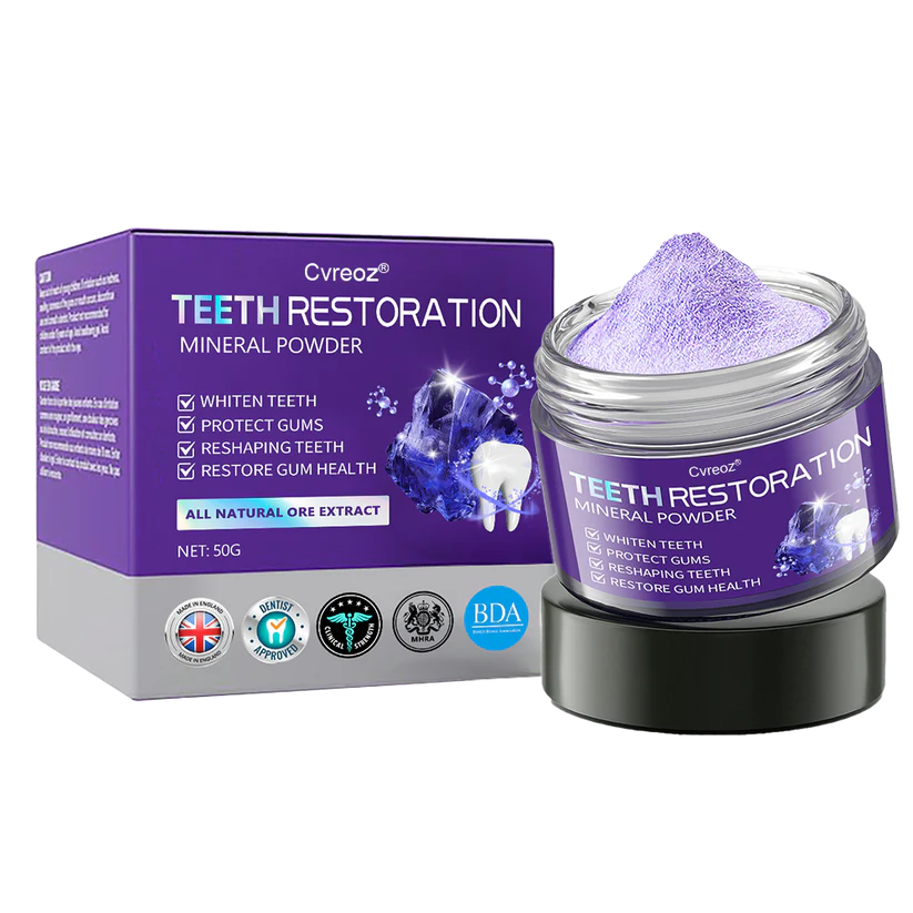 Cvreoz® Teeth Restoration Mineral Powder aiuta à riparà e cavità è riduce a carie dentale.