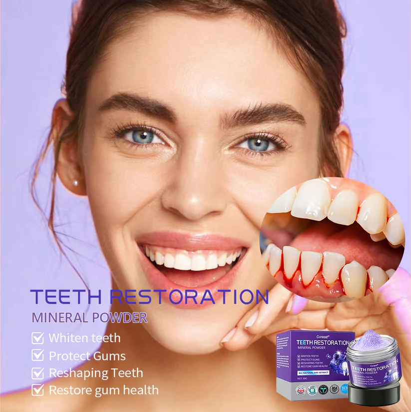 Cvreoz® Teeth Restoration Mineral Powder cuntene ingredienti naturali per una cura dentale sicura è efficace.