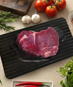 Save time and preserve flavor with the Defrosting Tray for Frozen Meat.