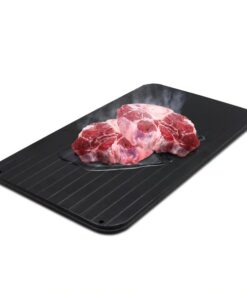 Defrosting Tray for Frozen Meat speeds up thawing, keeping your countertop clean with its advanced design.