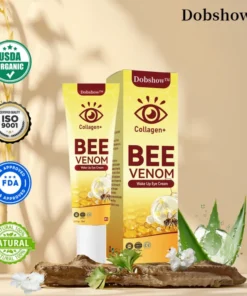 Dobshow™ Collagen+ Bee Venom Daily Wake Up Eye Cream visibly reduces signs of aging.