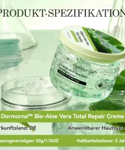 Keep your skin healthy and radiant with Dormorna™ Bio-Aloe Vera Total Repair Cream.