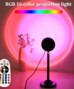 Fall Sunset Lamp Mini Projector - Durable design made from metal and plastic materials.